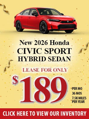 2026 Civic Sport Hybrid Lease Special