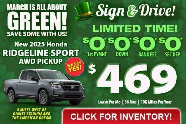 Sign & Drive Ridgeline