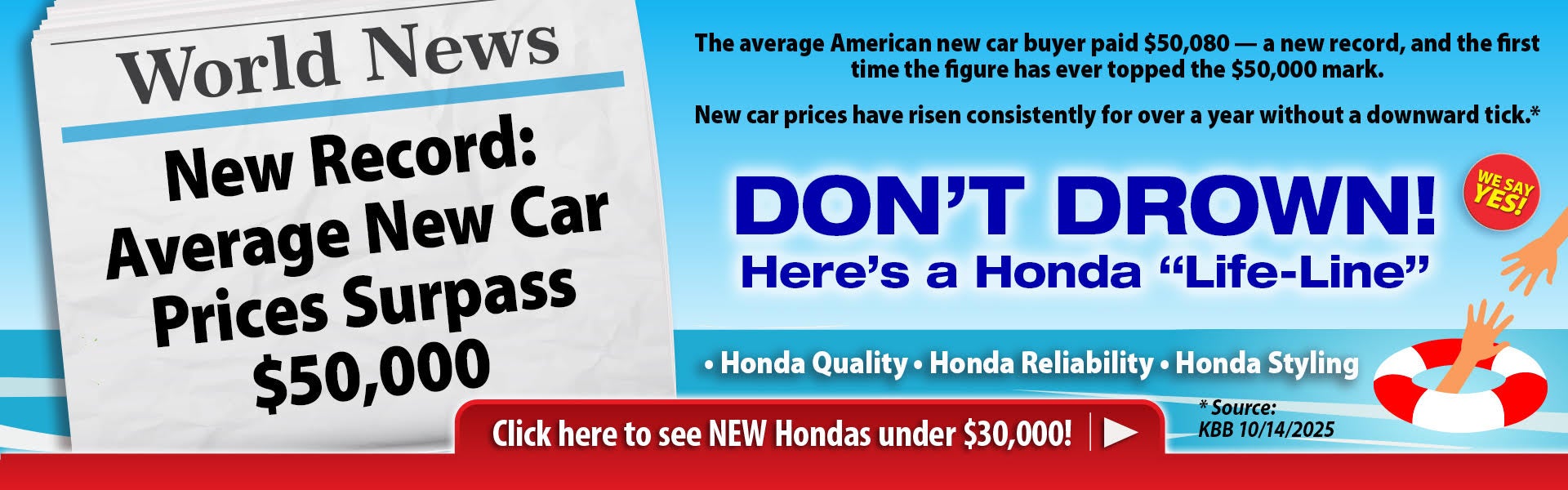 New Hondas Under $30,000! 