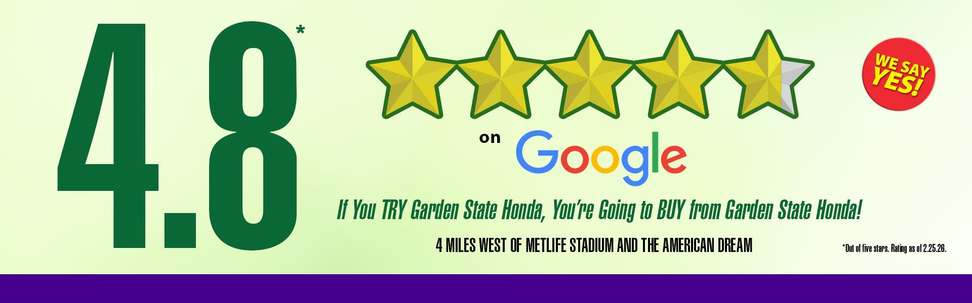 Top Rated Honda Dealer in the Area!