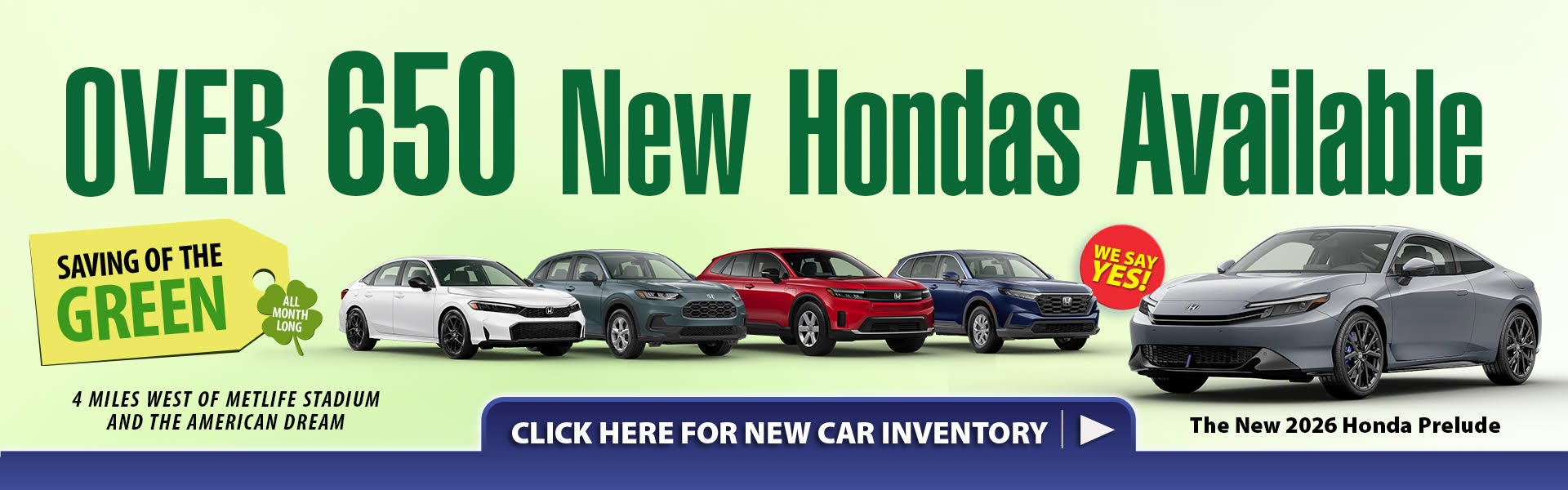 New Honda Inventory