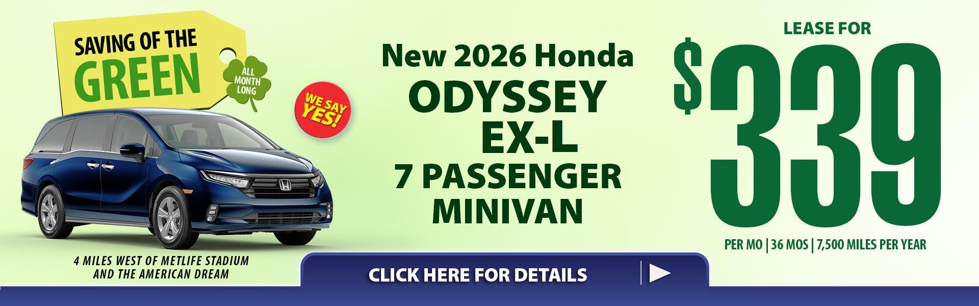 March Honda Lease Specials!