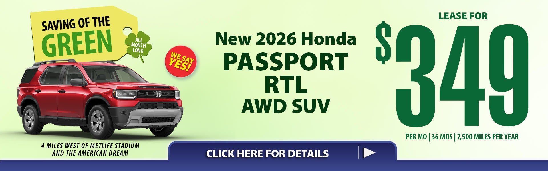 March Honda Lease Specials!