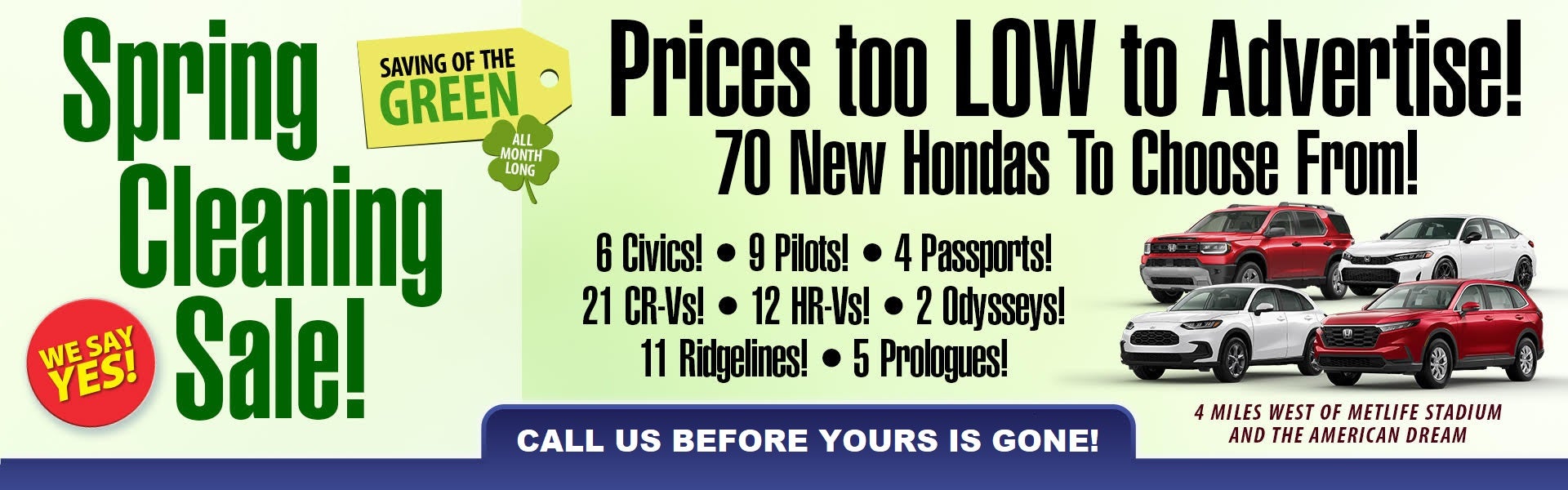 New Honda's On Sale! 