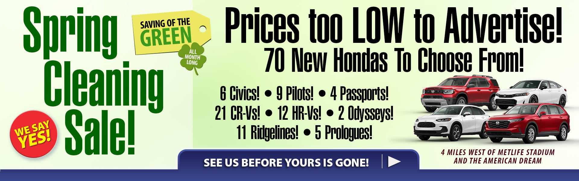 New Honda's On Sale! 