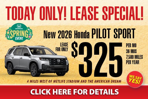 Today Only Pilot Lease Special! 
