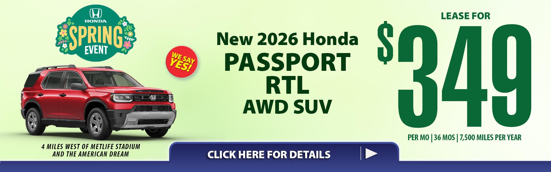 March Honda Lease Specials!