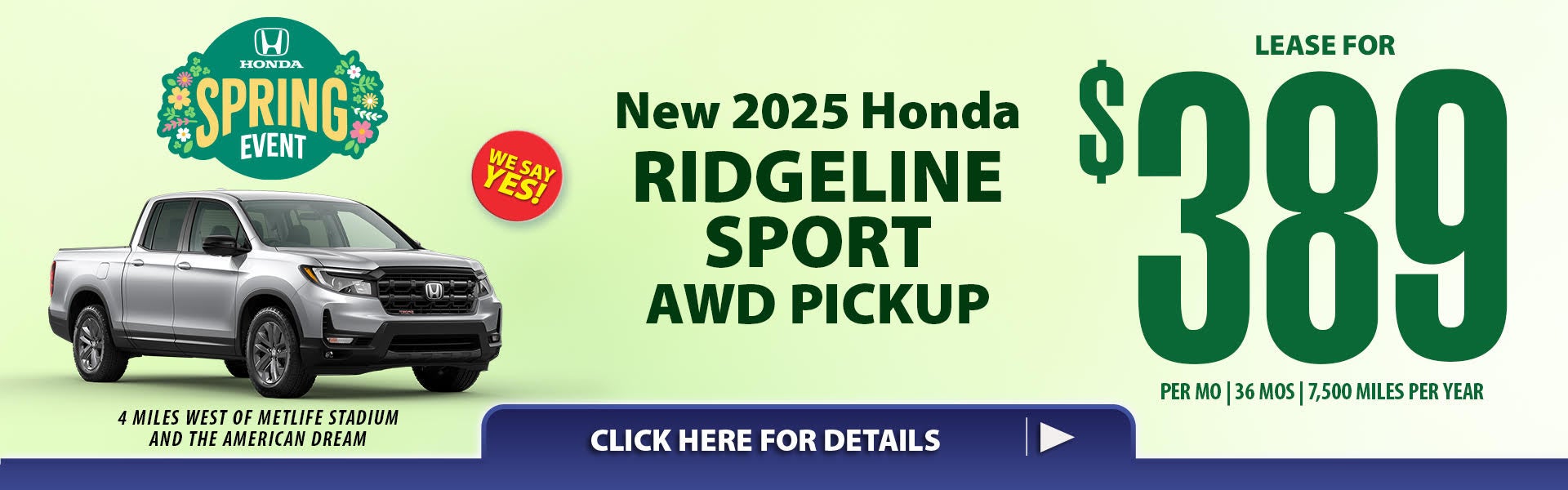 March Honda Lease Specials!